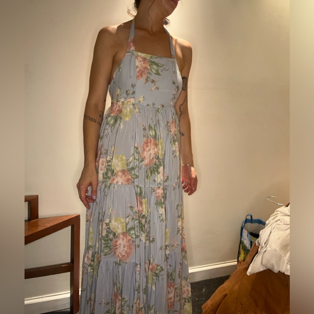 floral halter midi dress jason wu
